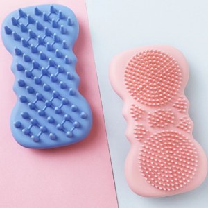 Double sided shower brush